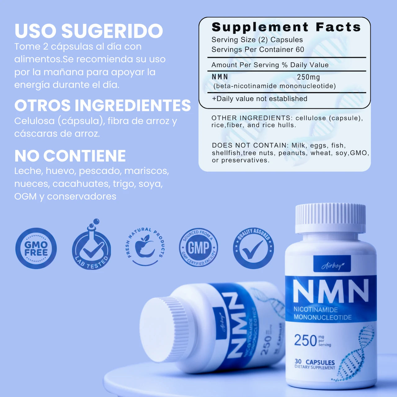 NMN© — Rejuvenece desde la raíz: células, cuerpo y mente.