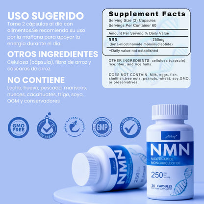 NMN© — Rejuvenece desde la raíz: células, cuerpo y mente.