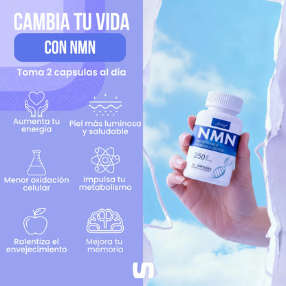 NMN© — Rejuvenece desde la raíz: células, cuerpo y mente.